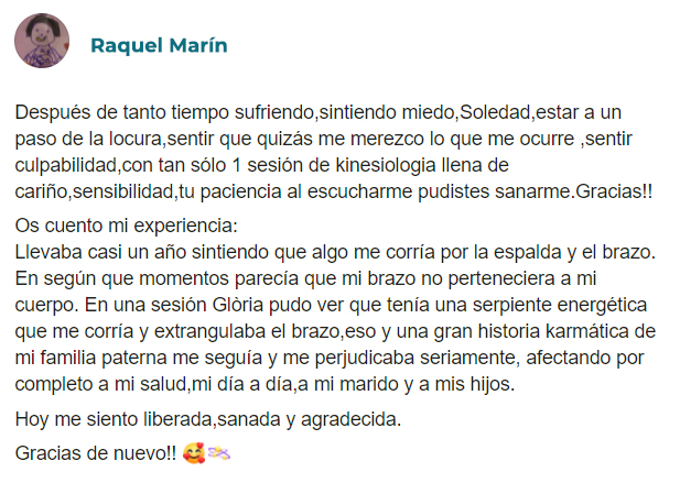 Testimonio Raquel Marín